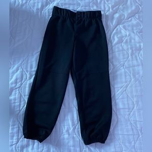 Girls Justify black softball pants size S